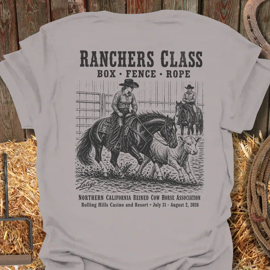 Printify T-Shirt Ice Grey / S California Reined Cow Horse Association 1 Tee