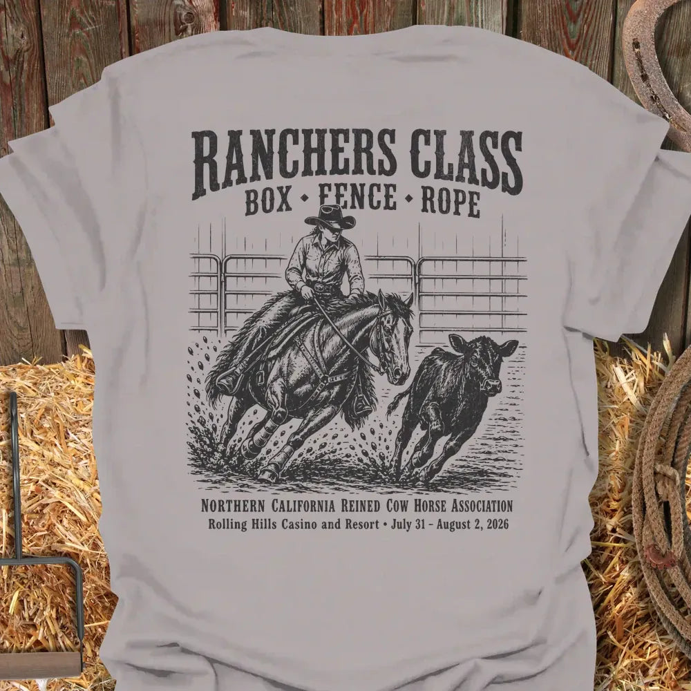 Printify T-Shirt Ice Grey / S California Reined Cow Horse Association 4 Tee