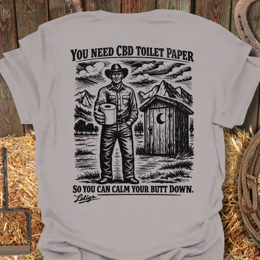 Printify T-Shirt Ice Grey / S CBD Toilet Paper Tee