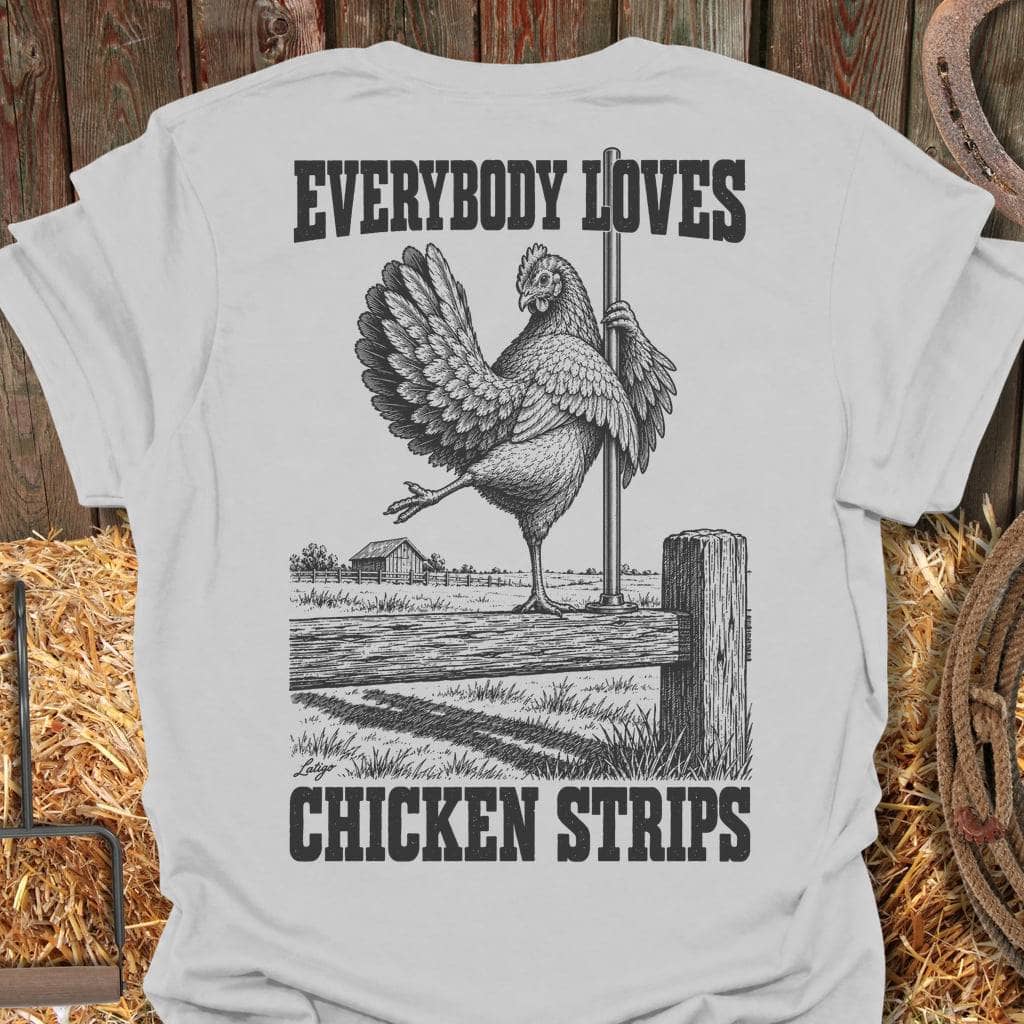 Printify T-Shirt Ice Grey / S Chicken Strips Tee