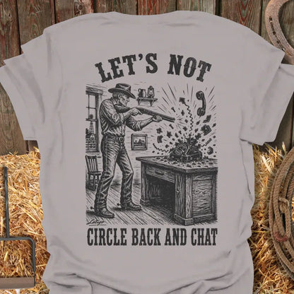 Printify T-Shirt Ice Grey / S Circle Back Tee