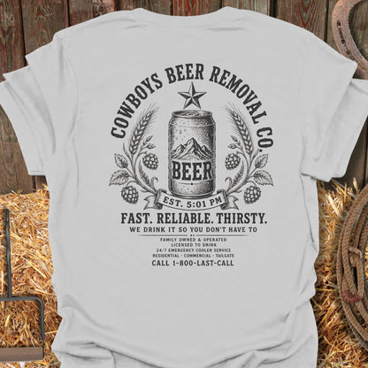 Printify T-Shirt Ice Grey / S Cowboys Beer Co Tee