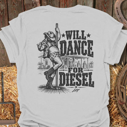 Printify T-Shirt Ice Grey / S Dance For Diesel Tee