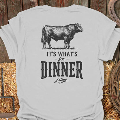 Printify T-Shirt Ice Grey / S Dinner Tee