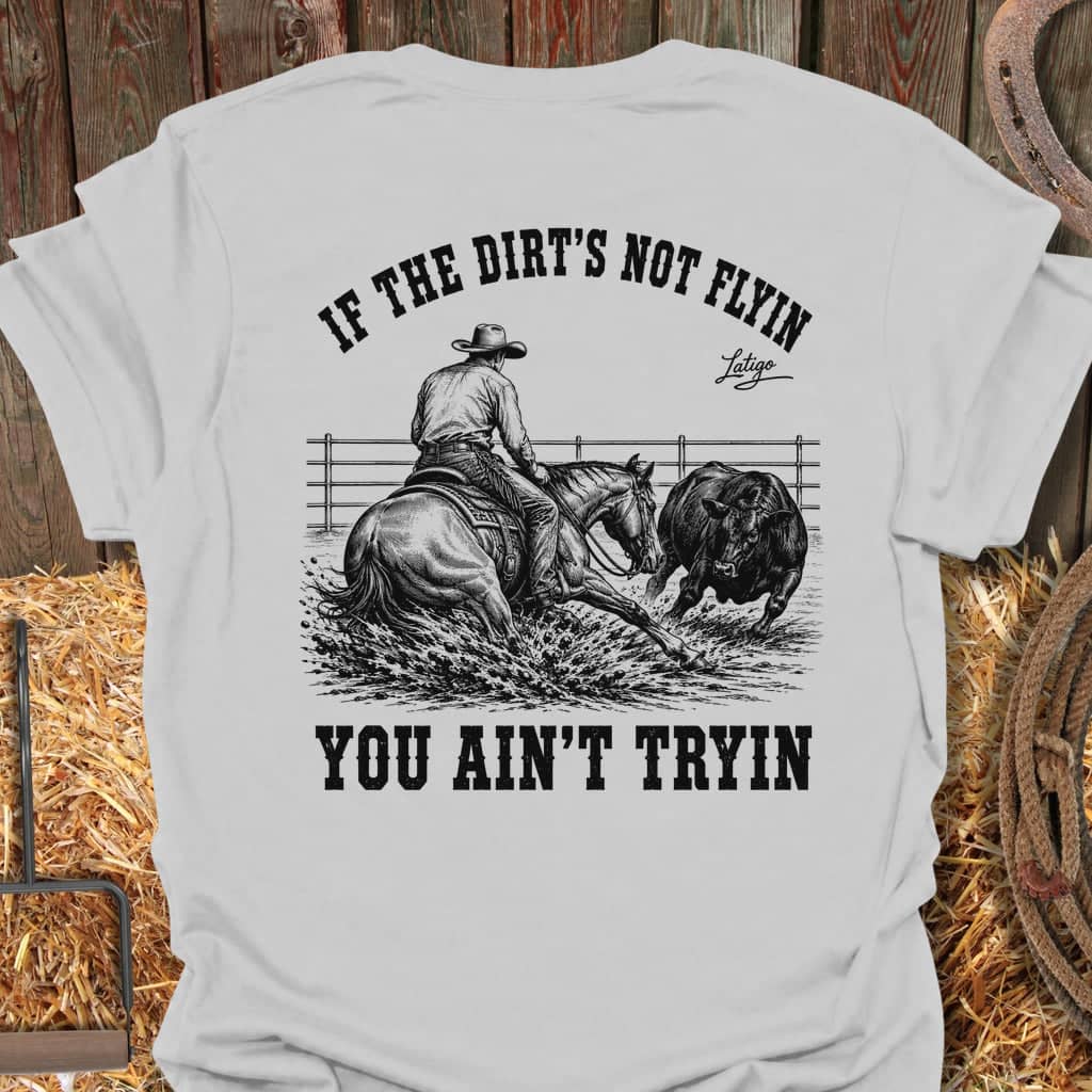 Printify T-Shirt Ice Grey / S Dirt Flyin Tee