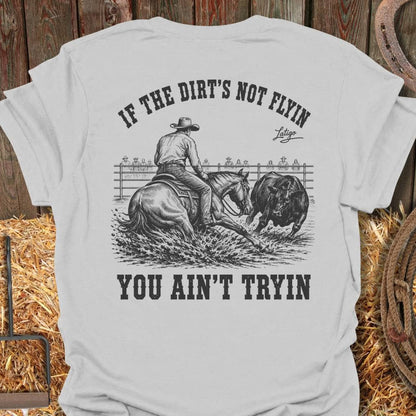 Printify T-Shirt Ice Grey / S Dirt Flyin Tee