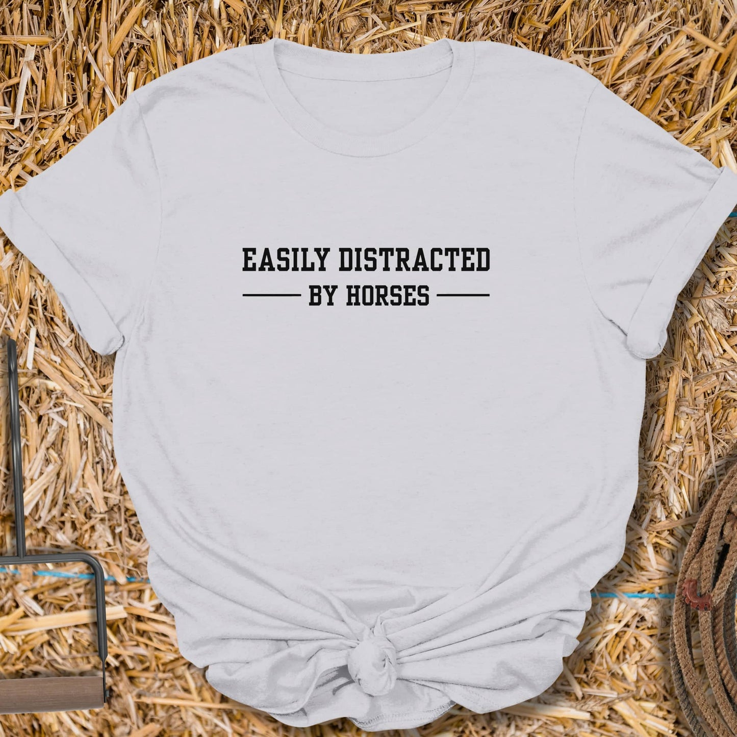 Printify T-Shirt Ice Grey / S Distracted Tee