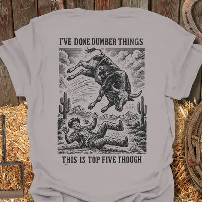 Printify T-Shirt Ice Grey / S Dumber Things Tee