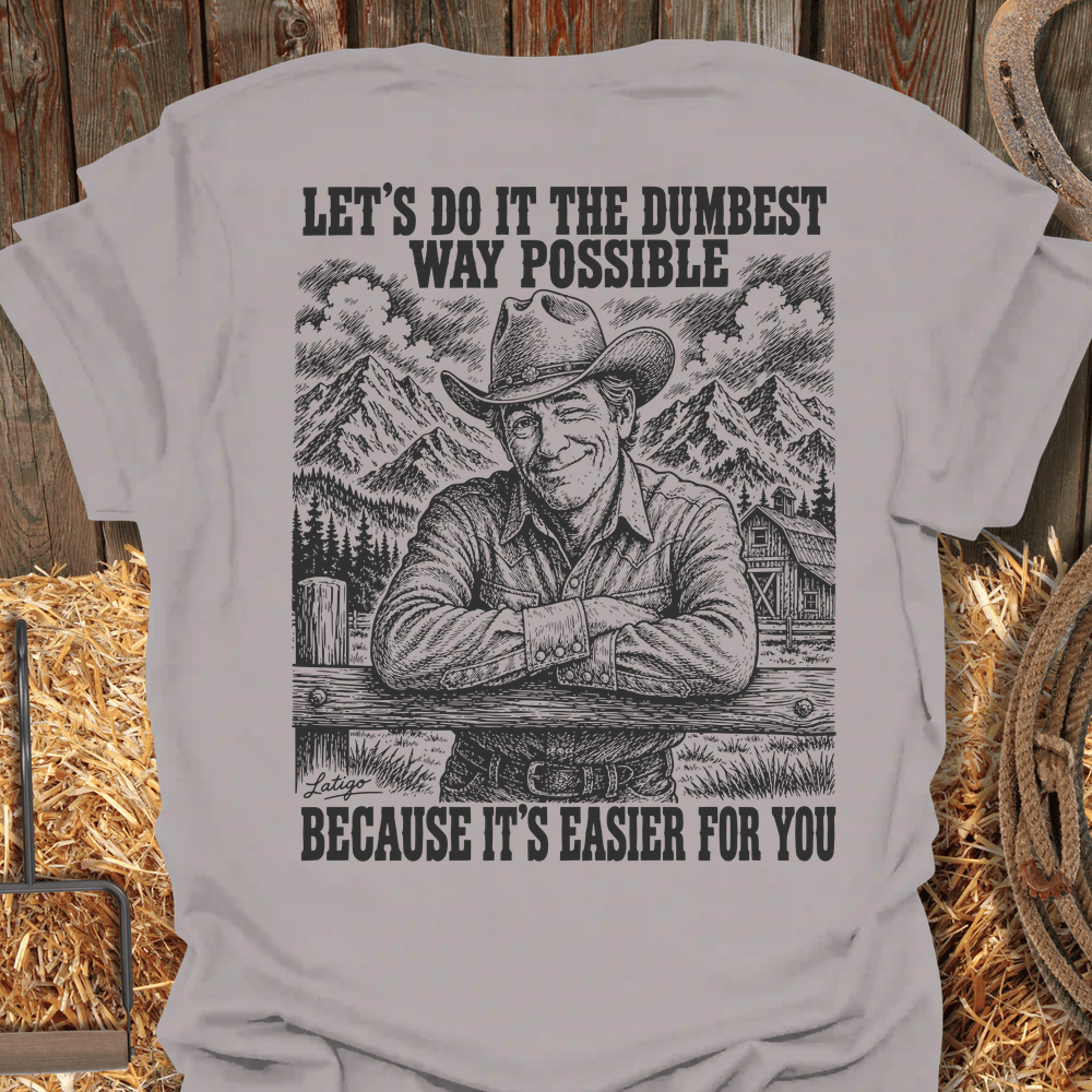 Printify T-Shirt Ice Grey / S Dumbest Tee
