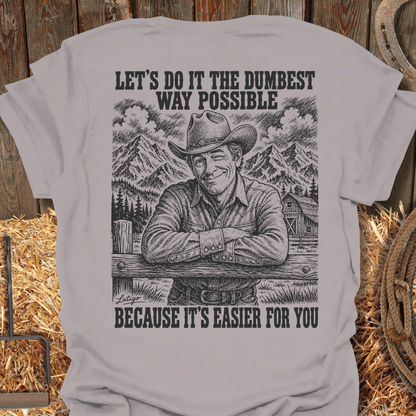 Printify T-Shirt Ice Grey / S Dumbest Tee