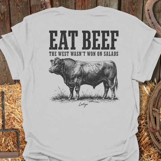 Printify T-Shirt Ice Grey / S Eat Beef Tee