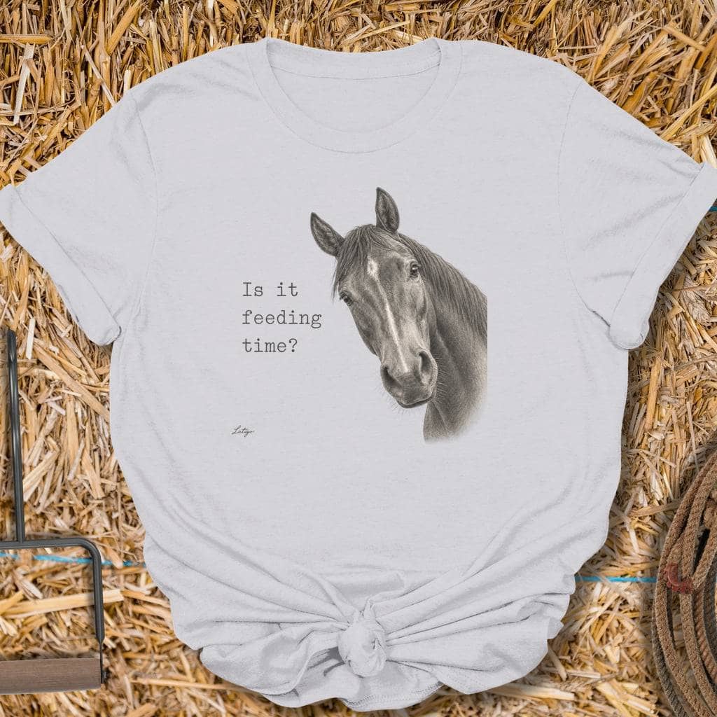 Printify T-Shirt Ice Grey / S Feeding Time Tee