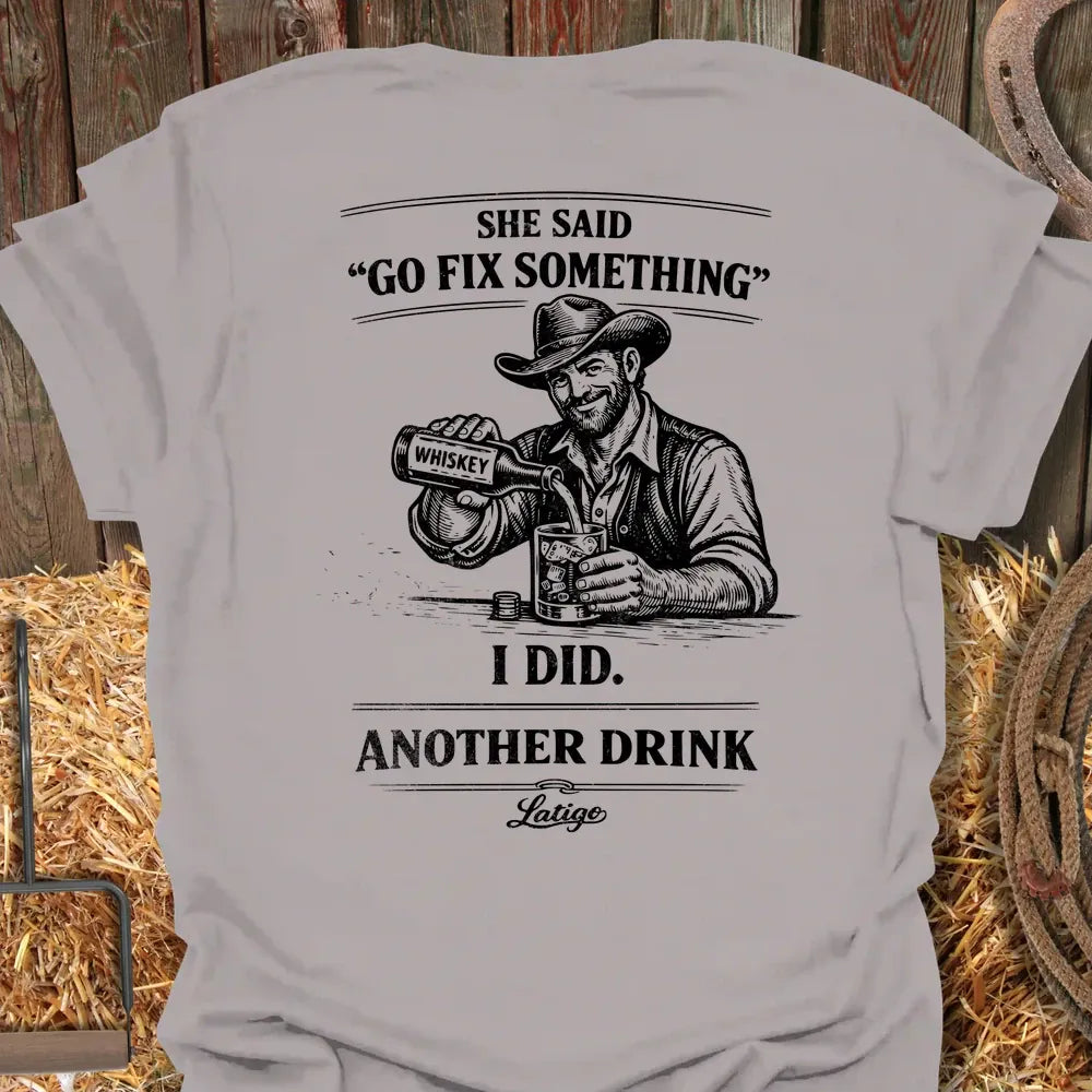 Printify T-Shirt Ice Grey / S Fix Something Tee