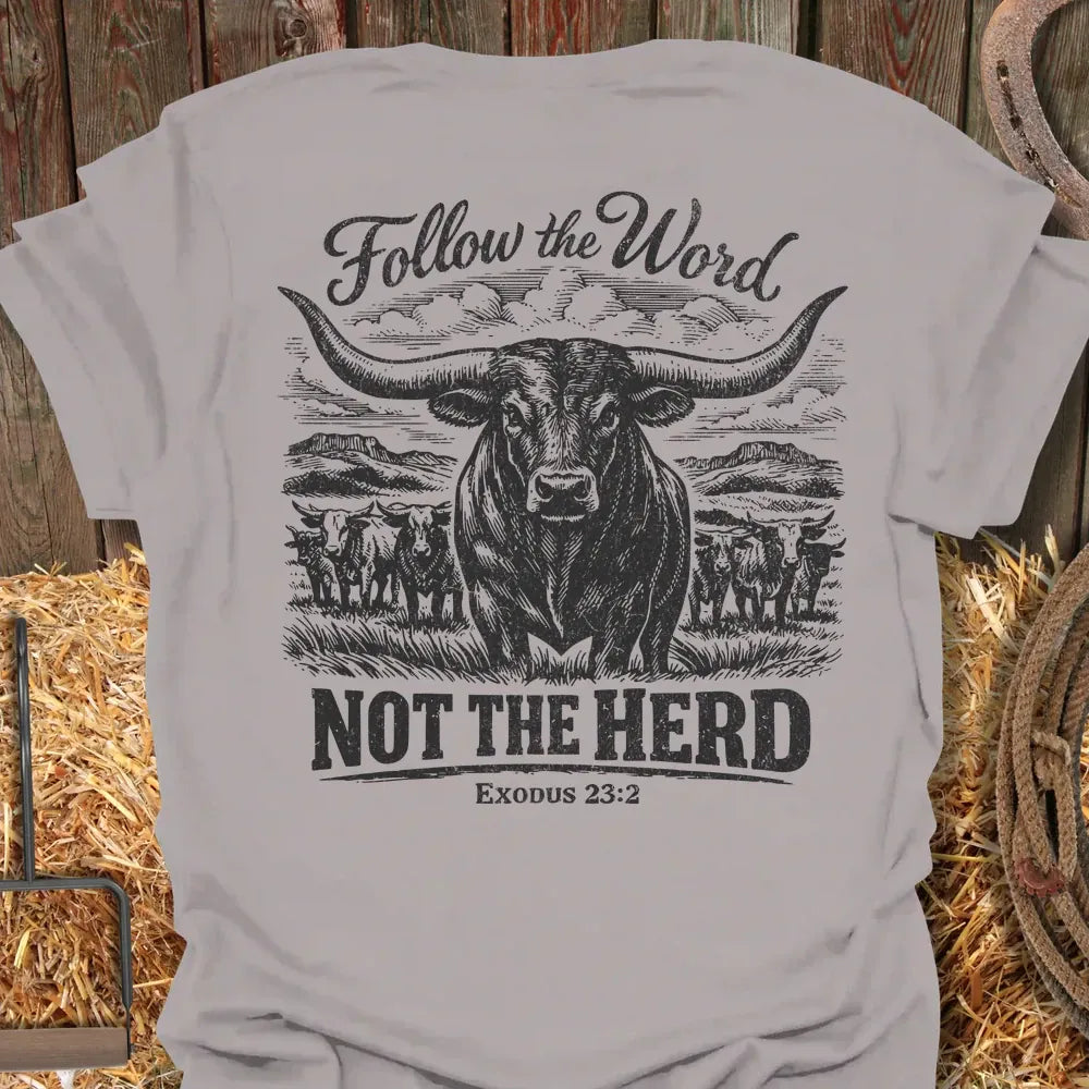 Printify T-Shirt Ice Grey / S Follow the Word Tee