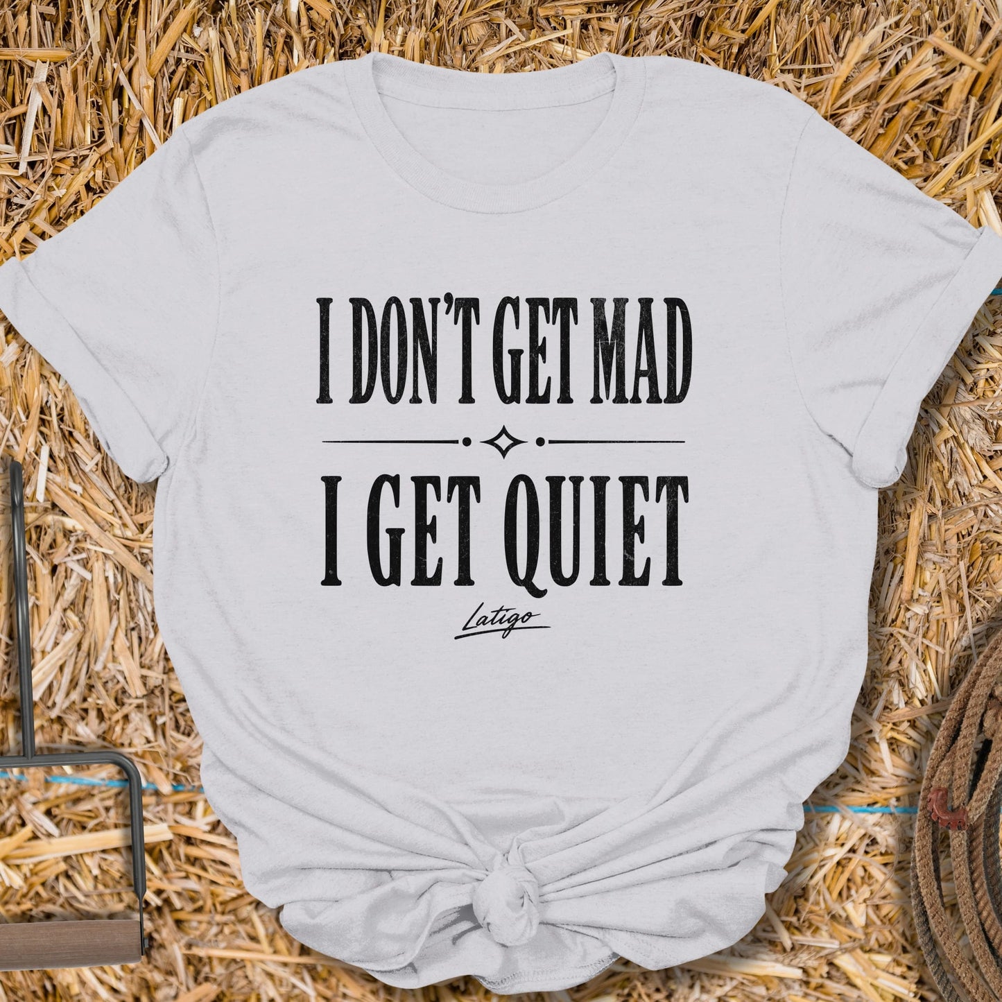 Printify T-Shirt Ice Grey / S Get Mad Tee