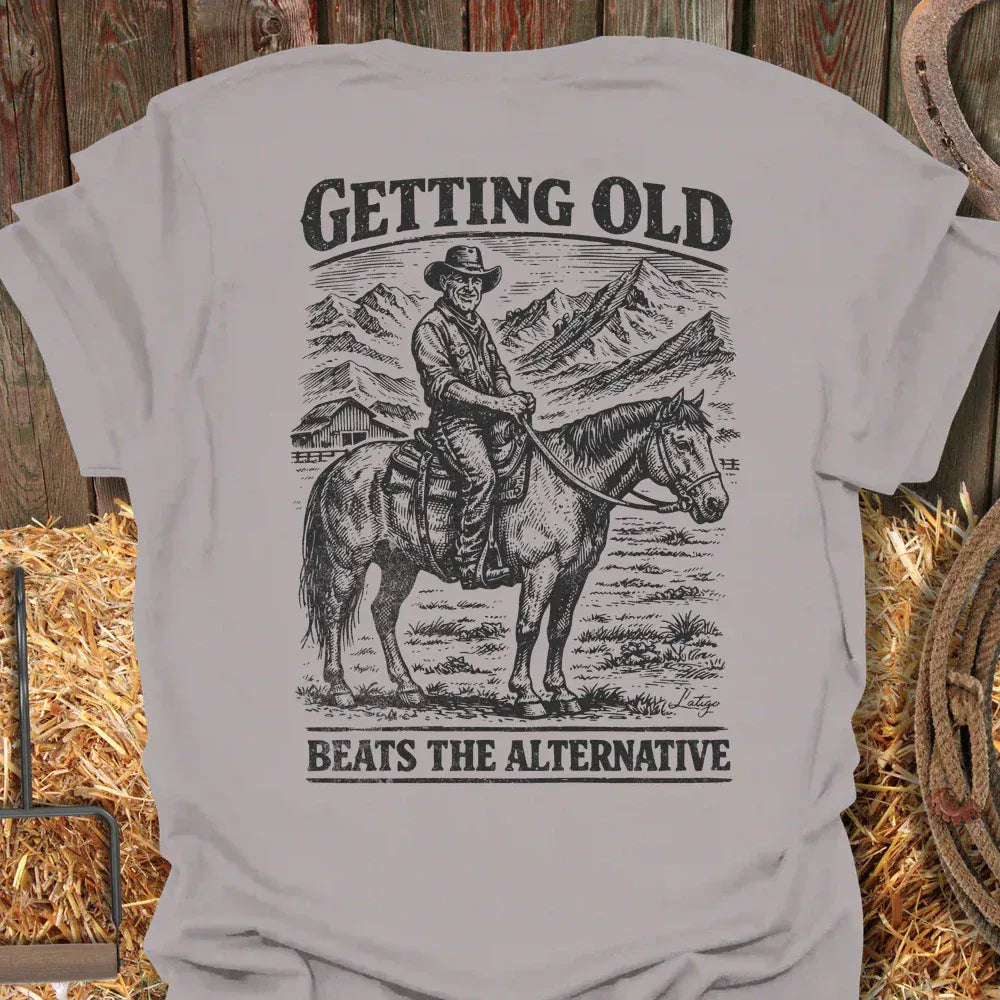 Printify T-Shirt Ice Grey / S Getting Old Tee