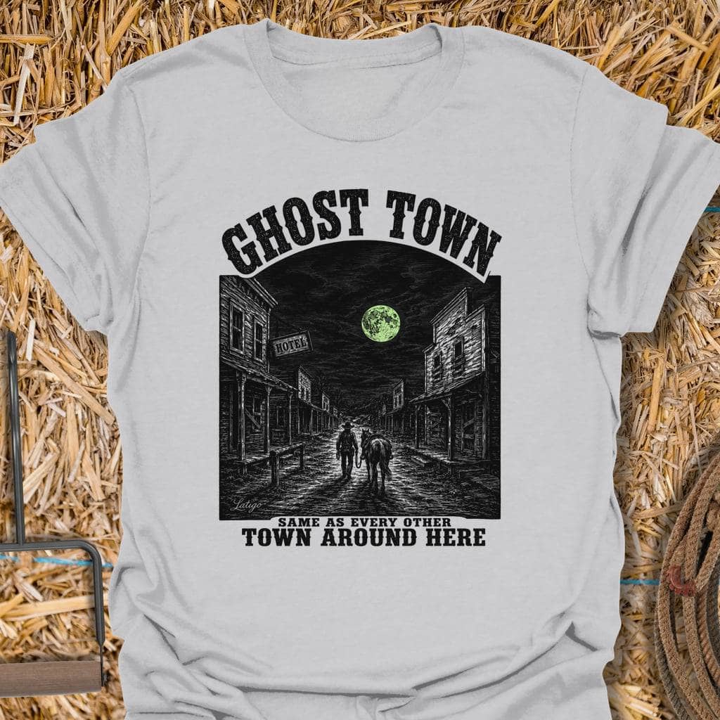 Printify T-Shirt Ice Grey / S Ghost Town Tee