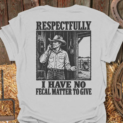 Printify T-Shirt Ice Grey / S Give A Shit Tee