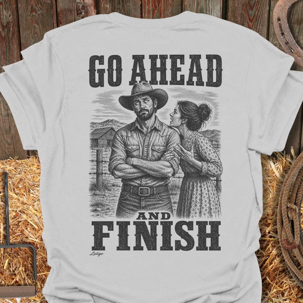 Printify T-Shirt Ice Grey / S Go Ahead Tee