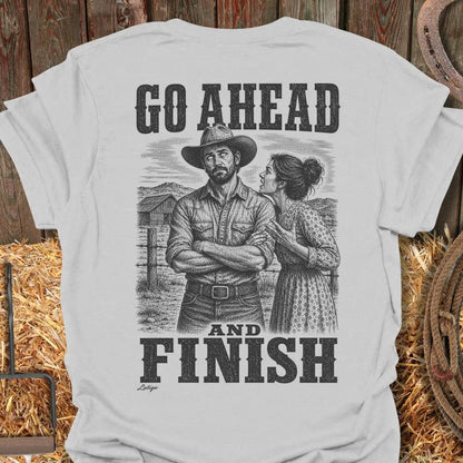 Printify T-Shirt Ice Grey / S Go Ahead Tee