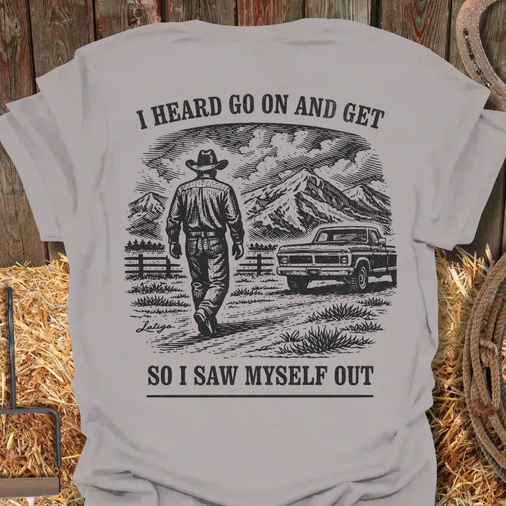 Printify T-Shirt Ice Grey / S Go On Get Tee