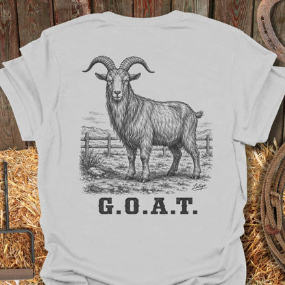 Printify T-Shirt Ice Grey / S Goat Tee