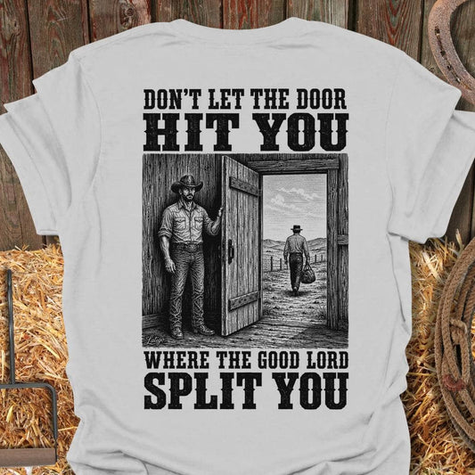 Printify T-Shirt Ice Grey / S Good Lord Split You Tee