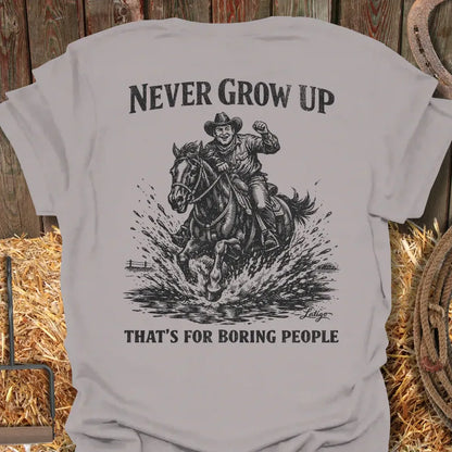Printify T-Shirt Ice Grey / S Grow Up Tee