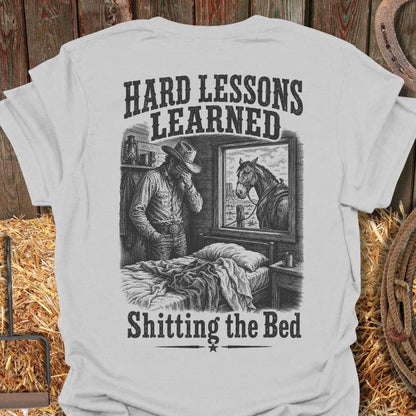 Printify T-Shirt Ice Grey / S Hard Lessons Tee
