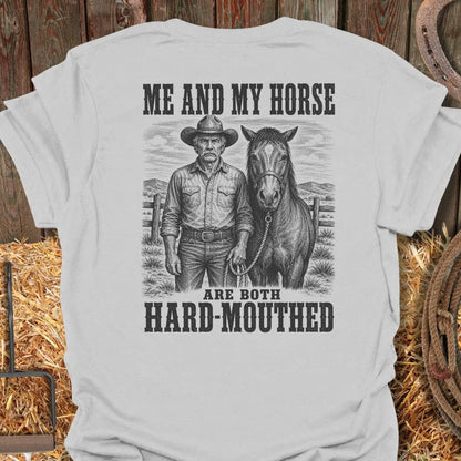 Printify T-Shirt Ice Grey / S Hard Mouthed Tee