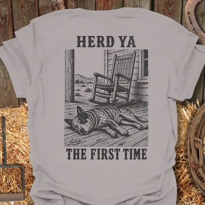 Printify T-Shirt Ice Grey / S Herd Ya Tee