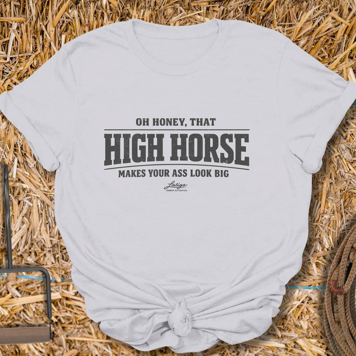 Printify T-Shirt Ice Grey / S High Horse Tee