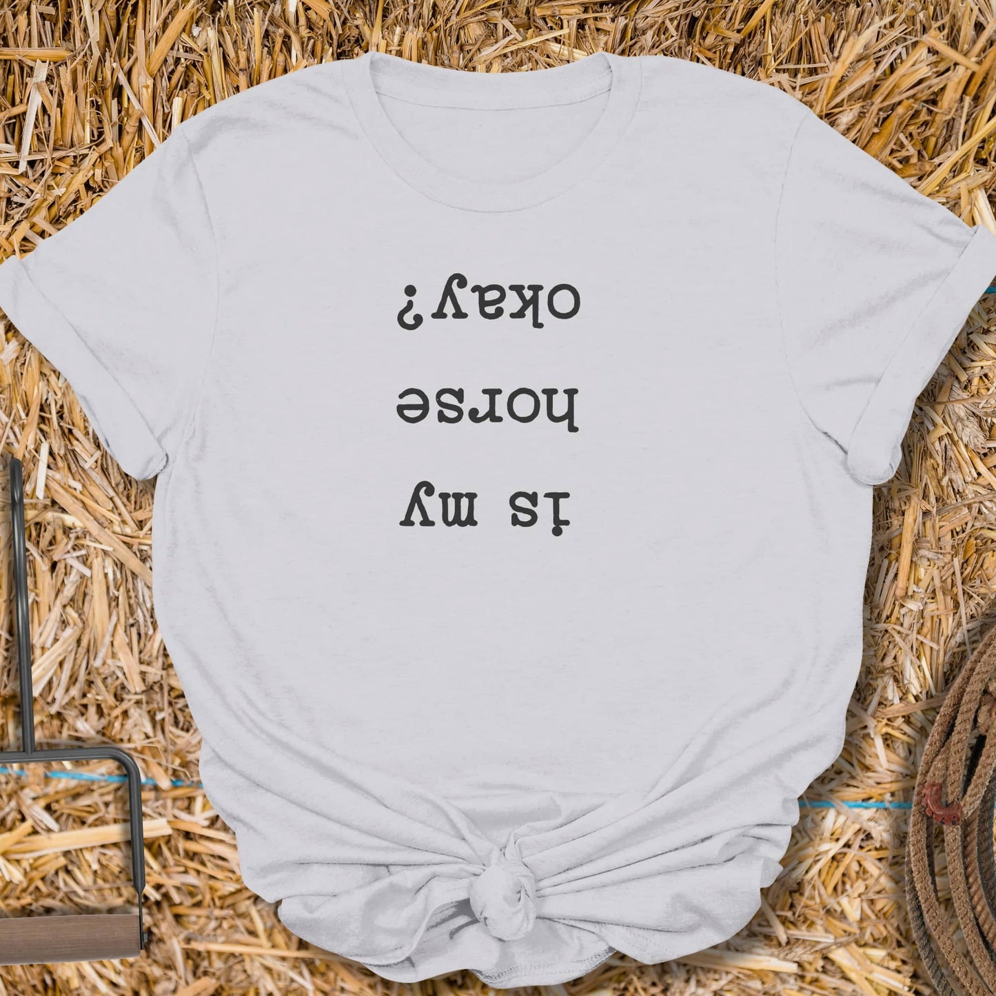 Printify T-Shirt Ice Grey / S Horse Okay Tee