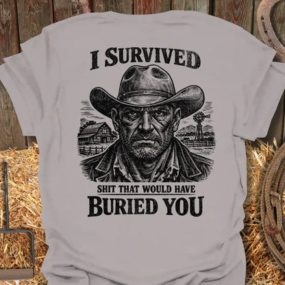 Printify T-Shirt Ice Grey / S I Survived Tee