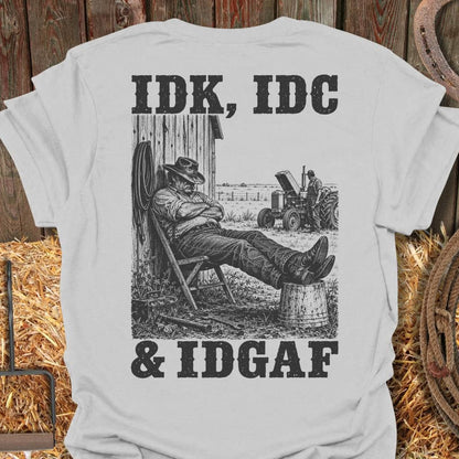 Printify T-Shirt Ice Grey / S Idgaf Tee