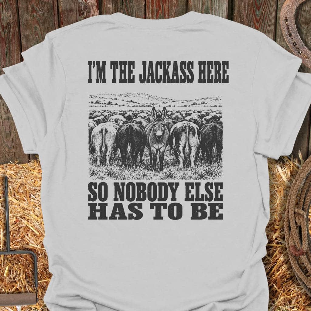 Printify T-Shirt Ice Grey / S Jackass Tee