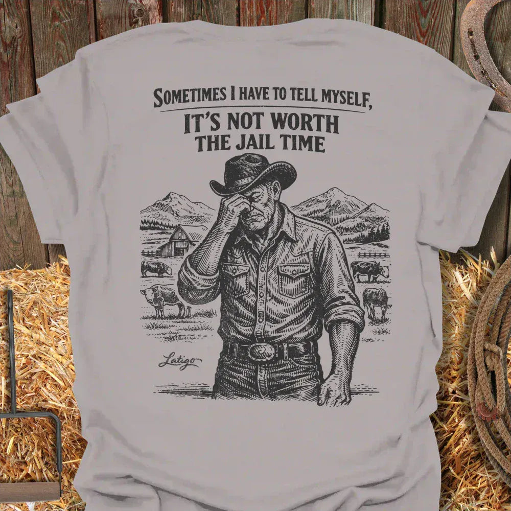 Printify T-Shirt Ice Grey / S Jail Time Tee