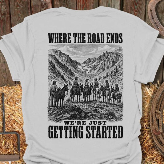 Printify T-Shirt Ice Grey / S Just Getting Started Mule Tee