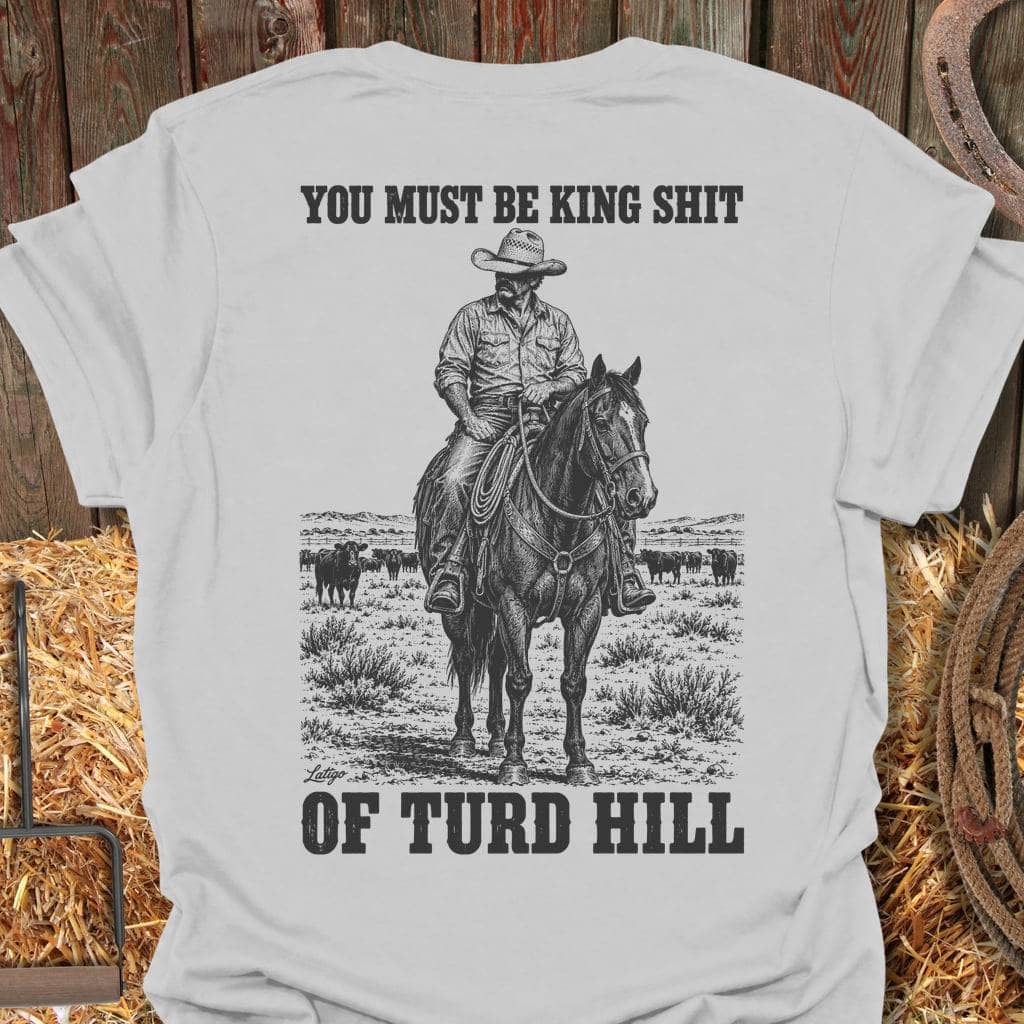 Printify T-Shirt Ice Grey / S King Shit Tee