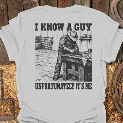 Printify T-Shirt Ice Grey / S Know A Guy Tee