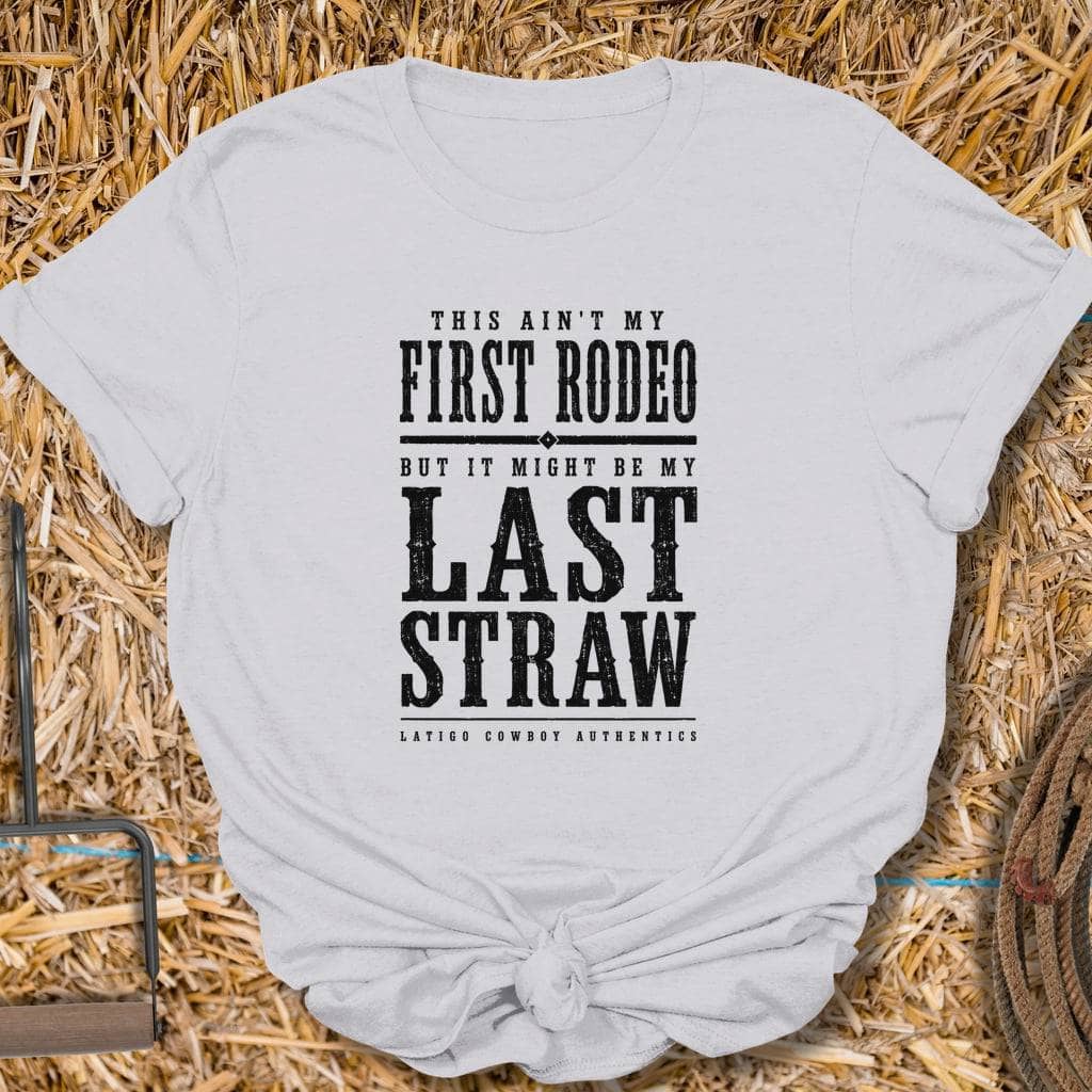 Printify T-Shirt Ice Grey / S Last Straw Tee