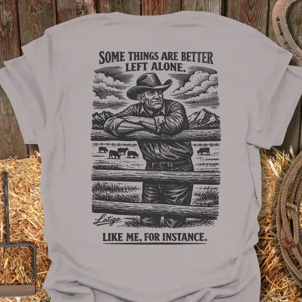 Printify T-Shirt Ice Grey / S Left Alone Tee