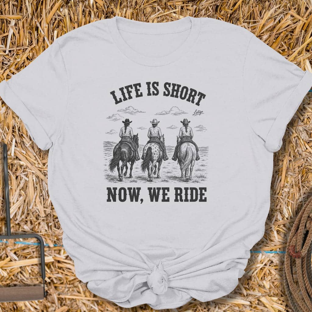 Printify T-Shirt Ice Grey / S Life Is Short Tee