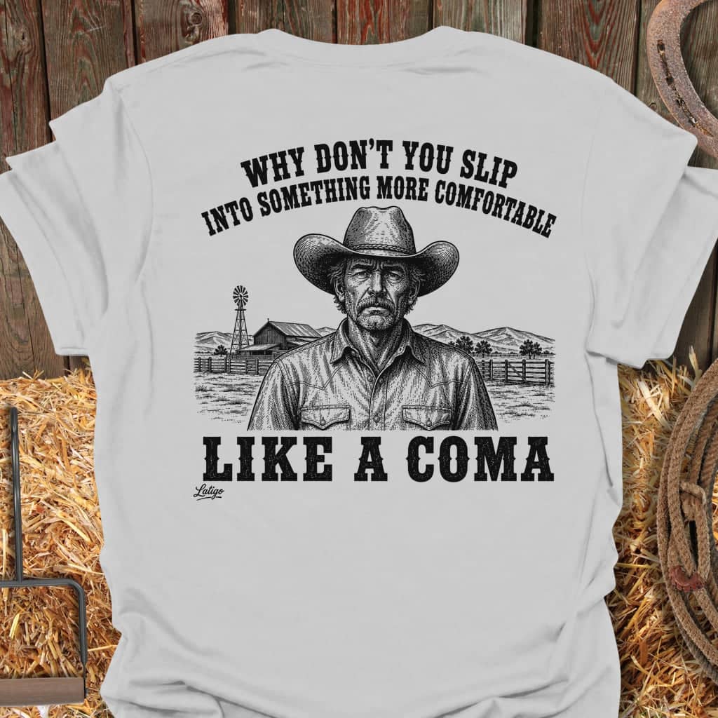 Printify T-Shirt Ice Grey / S Like A Coma Tee