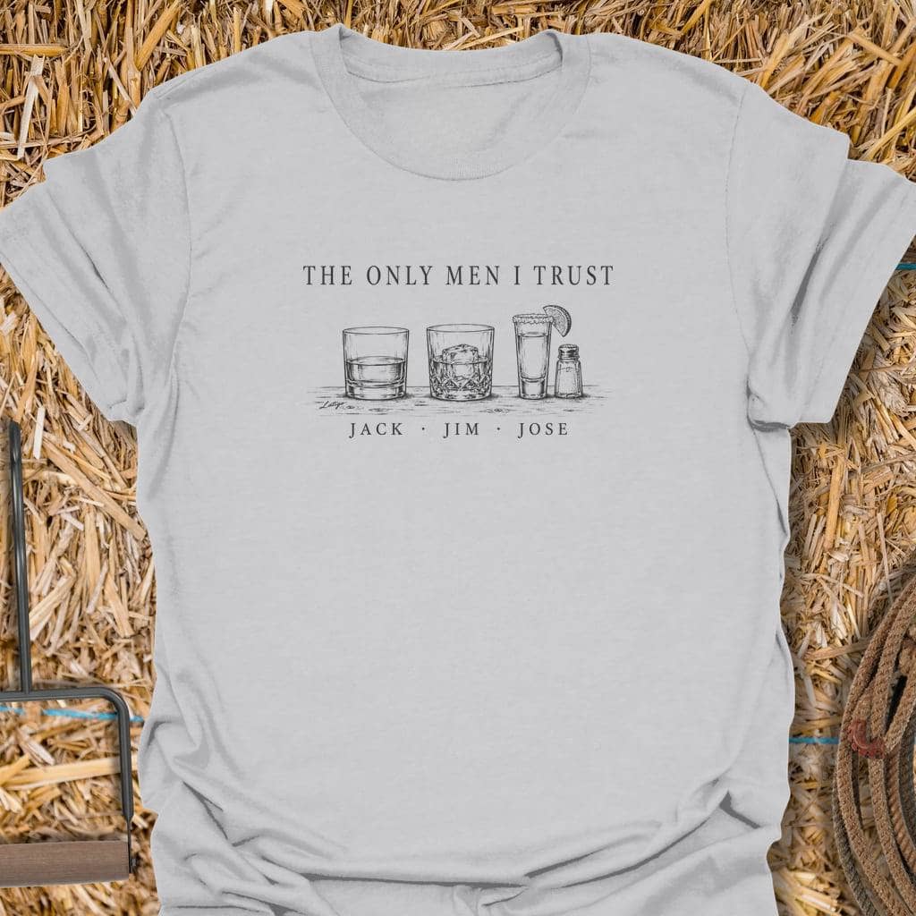 Printify T-Shirt Ice Grey / S Men I Trust Tee
