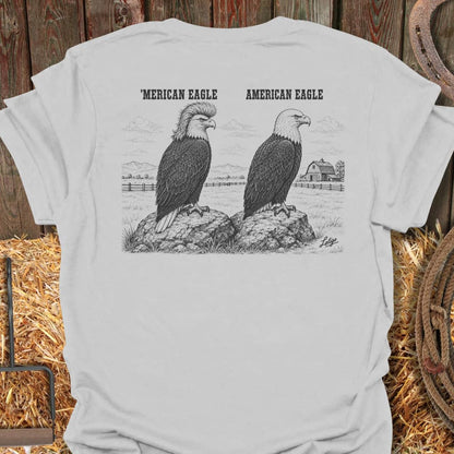 Printify T-Shirt Ice Grey / S Merica Tee