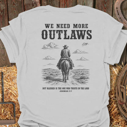 Printify T-Shirt Ice Grey / S More Outlaws Tee
