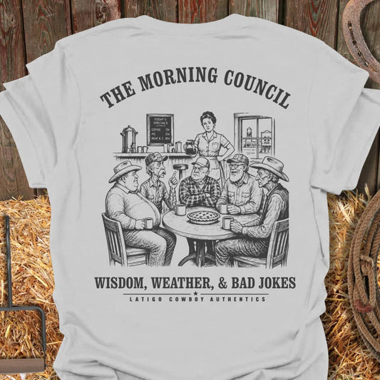 Printify T-Shirt Ice Grey / S Morning Council Tee