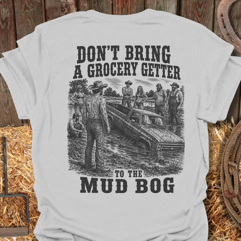 Printify T-Shirt Ice Grey / S Mud Bog Tee
