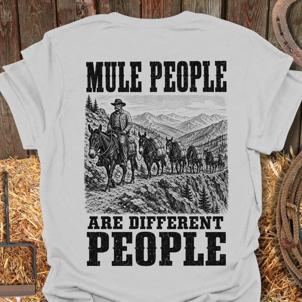 Printify T-Shirt Ice Grey / S Mule People Tee